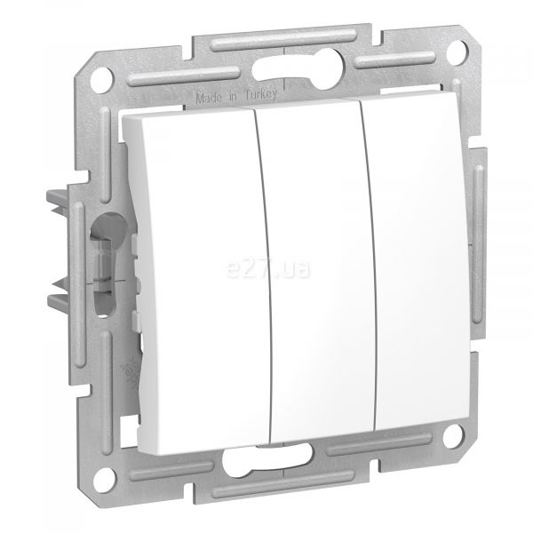 Вимикач 3-клавішний Schneider Electric SDN0300621 Sedna