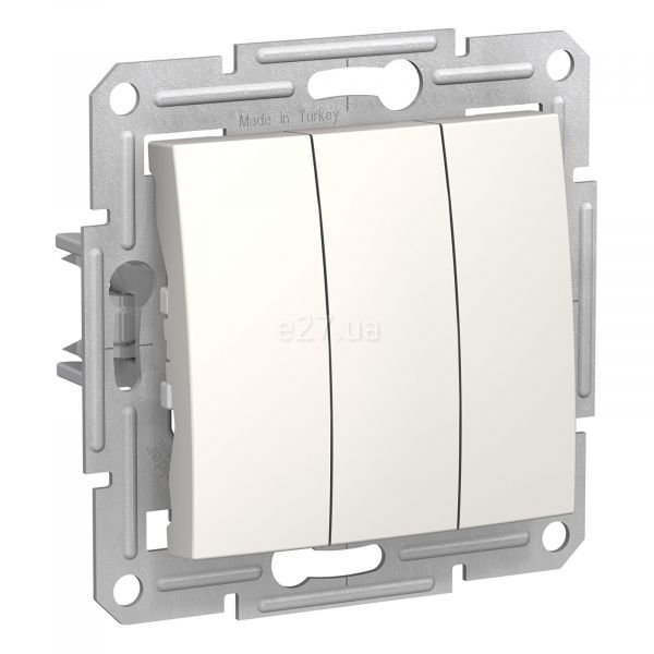 Вимикач 3-клавішний Schneider Electric SDN0300623 Sedna