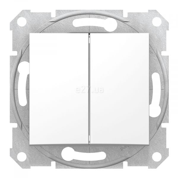 Переключатель проходной 2-клавишный Schneider Electric SDN0600121 Sedna