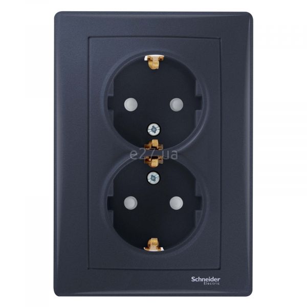 Розетка подвійна 220В Schneider Electric SDN3000470 Sedna