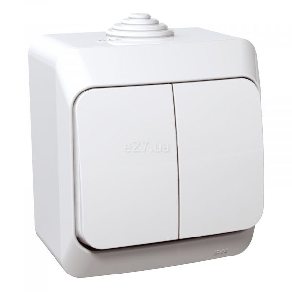 Вимикач 2-клавішний Schneider Electric WDE000550 Cedar Plus