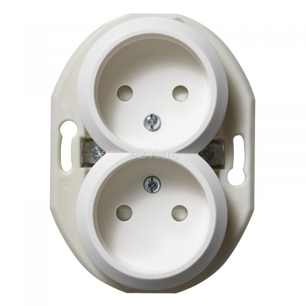 Розетка двойная 220В Schneider Electric WDE011121 Renova