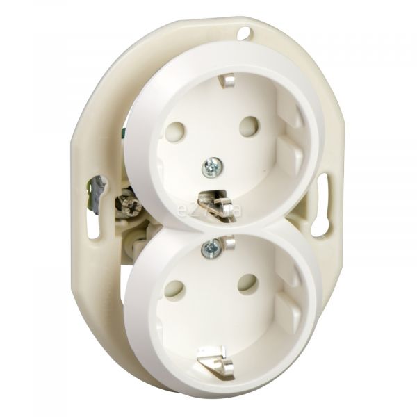Розетка подвійна 220В Schneider Electric WDE011122 Renova