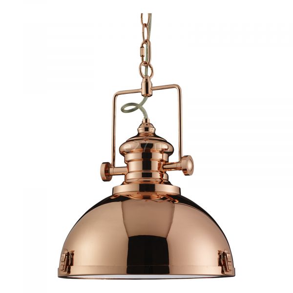 Підвісний світильник Searchlight 2297CU Industrial Pendants