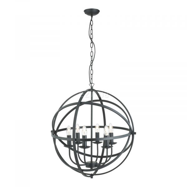 Люстра Searchlight 2476-6BK Orbit