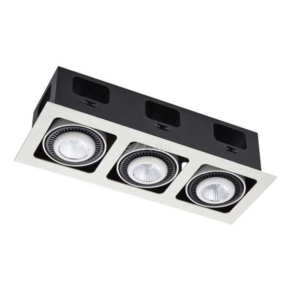 Точечный светильник Skarlat 61237 Suil RGL7115-3 3x12W WH+BK 3000K