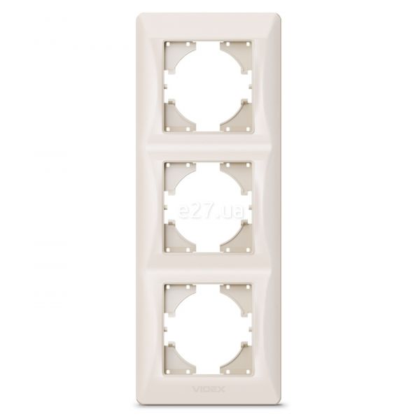 Рамка 3 поста вертикальна Videx 24688 Binera VF-BNFR3V-CR