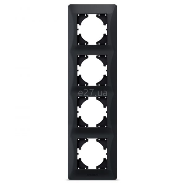 Рамка 4 поста вертикальна Videx 26125 Binera VF-BNFR4V-BG
