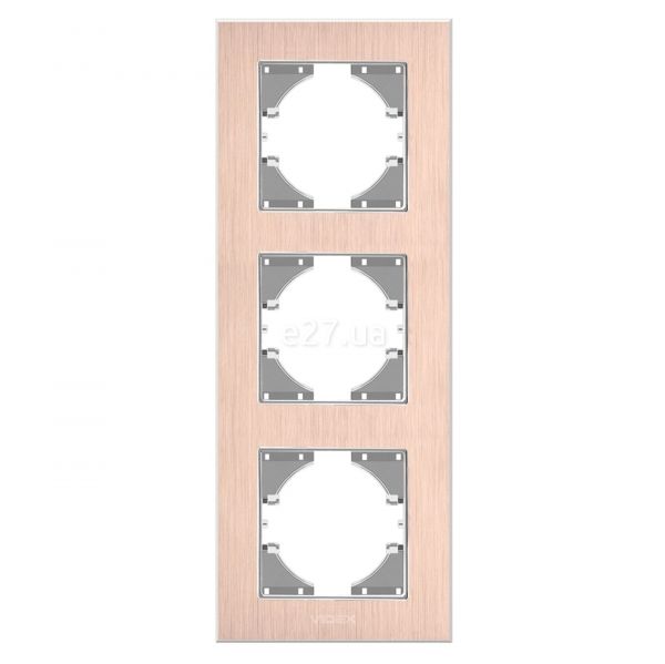 Рамка 3 поста вертикальная Videx 26128 Binera VF-BNFRA3V-CP