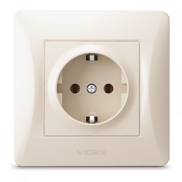Розетка 220В Videx 24693 Binera VF-BNSK1G-CR