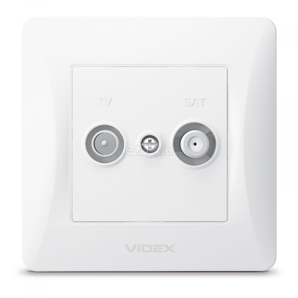 Розетка TV кінцева Videx 24442 Binera VF-BNSK2TVSATE-W