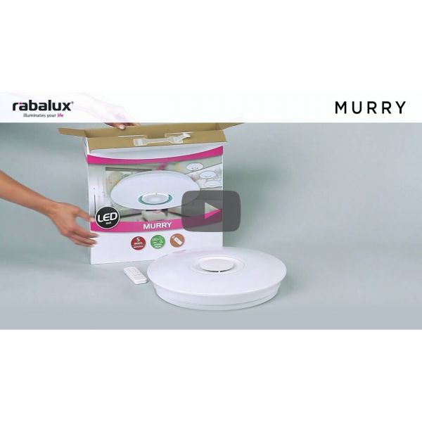 Rabalux 4541 Murry, 24 Вт, 1440 лм, RGB, 3000K-6500K