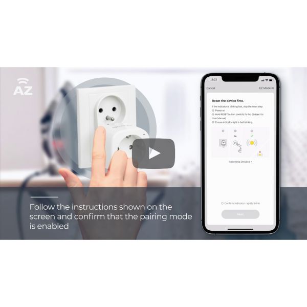 Azzardo AZ3478 Smart Plug Single WIFI Indoor 16A