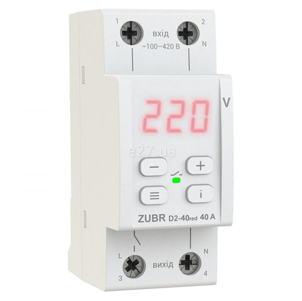 Реле напруги Zubr D2-40 red