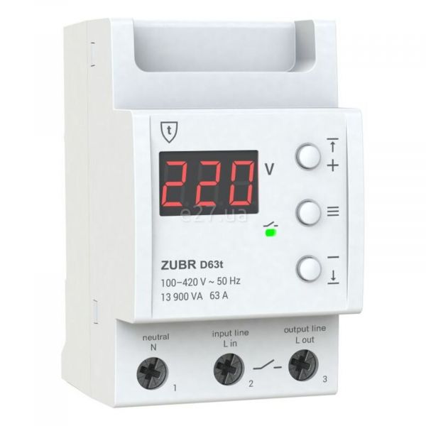 Реле напруги Zubr D63t
