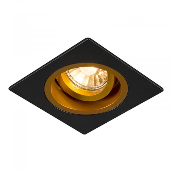 Точечный светильник Zuma Line 92706 Chuck Dl Square Black-Gold