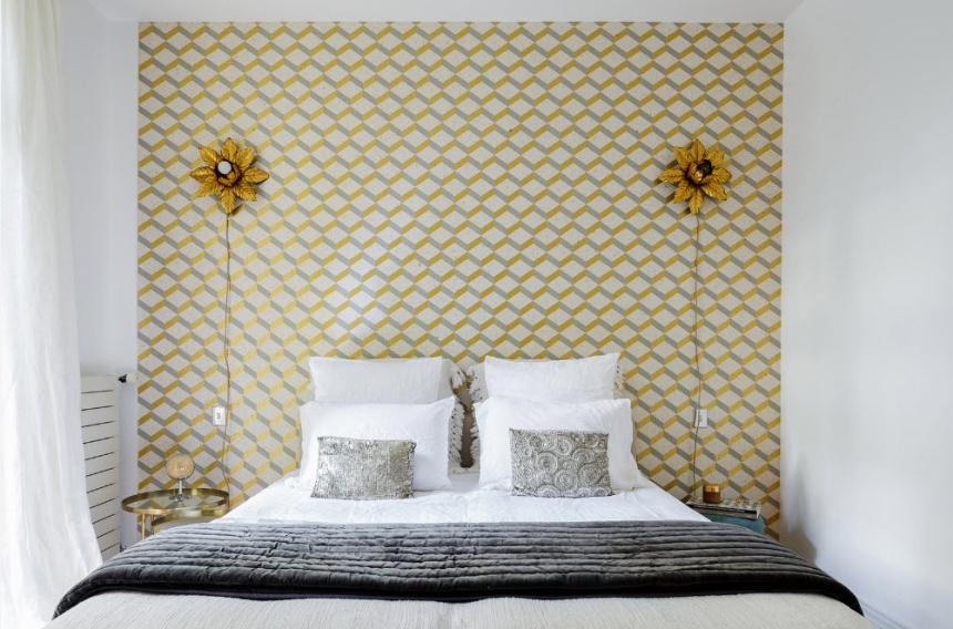 Стіни в спальні 16 кв м